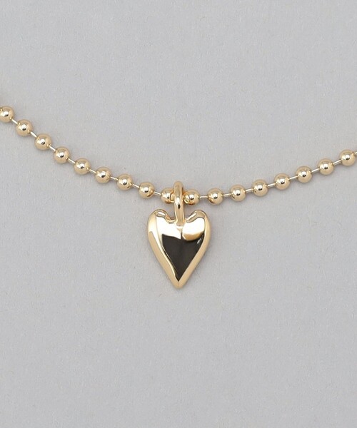 coen（コーエン）の「プチハートボールチェーンネックレス（ネックレス・レディース・シルバー/ゴールド・FREE）」の5枚目の写真
