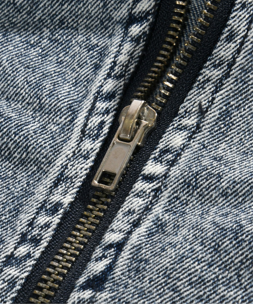 neos（ネオス）の「【neos】ルーズシルエット ヴィンテージライク ケミカルウォッシュ デニム ジップ パーカー（パーカー・メンズ・ブラック系/ブルー系/ブラック/ブルー・MEDIUM/LARGE/X-LARGE）」の6枚目の写真