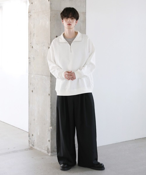 ASTRONOMY（アストロノミー）の「総柄ジャガードハーフジッププルオーバー（その他トップス・メンズ・グレー系/ブラック系/ホワイト/チャコール/ブラック/ホワイト系・L/M/S）」の11枚目の写真