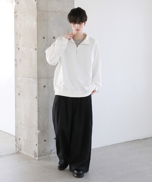 ASTRONOMY（アストロノミー）の「総柄ジャガードハーフジッププルオーバー（その他トップス・メンズ・グレー系/ブラック系/ホワイト/チャコール/ブラック/ホワイト系・L/M/S）」の14枚目の写真