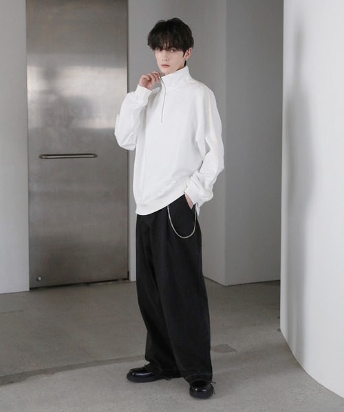 ASTRONOMY（アストロノミー）の「総柄ジャガードハーフジッププルオーバー（その他トップス・メンズ・グレー系/ブラック系/ホワイト/チャコール/ブラック/ホワイト系・L/M/S）」の19枚目の写真