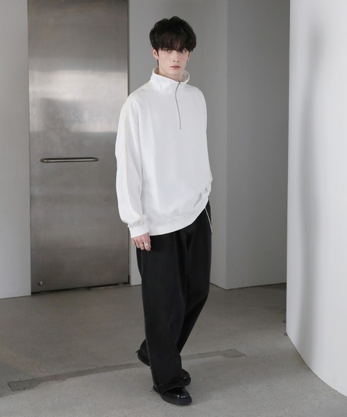 ASTRONOMY（アストロノミー）の「総柄ジャガードハーフジッププルオーバー（その他トップス・メンズ・グレー系/ブラック系/ホワイト/チャコール/ブラック/ホワイト系・L/M/S）」の20枚目の写真