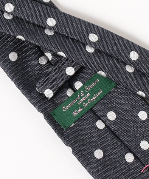 Seaward&stearn(シーワードスターン)の「Seaward & Stearn / シルク ドット ネクタイ(ネクタイ・メンズ・グレー・ONE SIZE)」の3枚目の写真