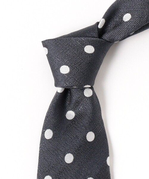 Seaward&stearn(シーワードスターン)の「Seaward & Stearn / シルク ドット ネクタイ(ネクタイ・メンズ・グレー・ONE SIZE)」の4枚目の写真