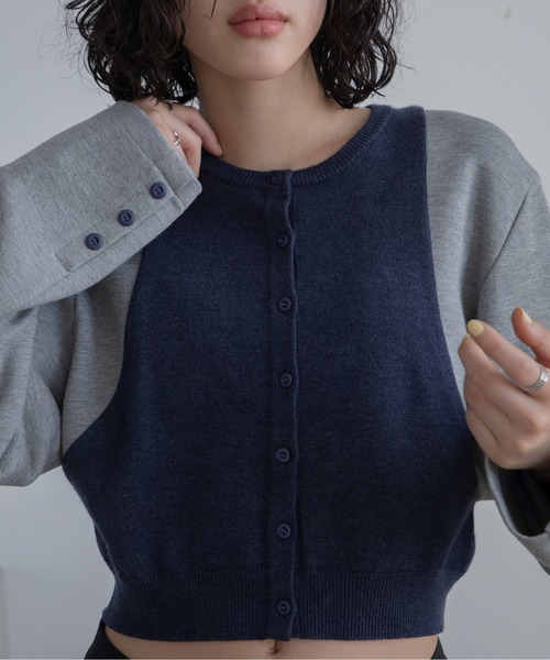 ドッキングダンボールジャケット（カーディガン/ボレロ）｜VACANCY