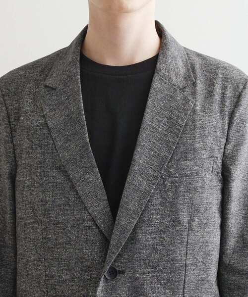 tk.TAKEO KIKUCHI（ティーケータケオキクチ）の「【洗える／通気性】COOL DOTS(R)テーラードジャケット（セットアップ対応）（テーラードジャケット・メンズ・ベージュ系6/ブルー系6/チャコール・04/03/02/01）」の20枚目の写真