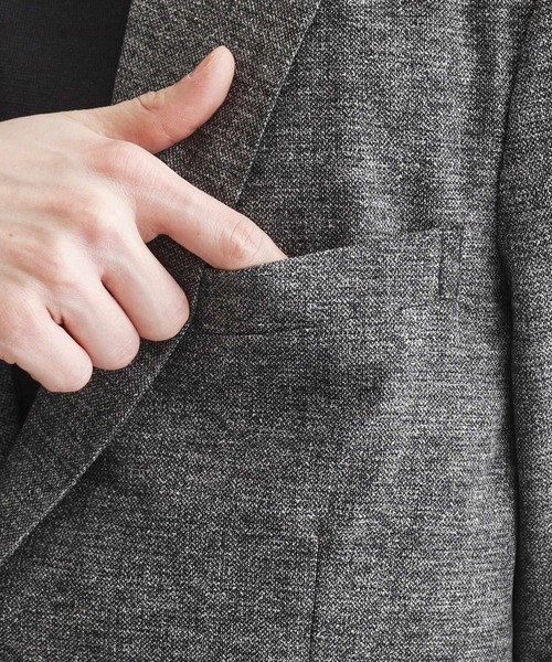 tk.TAKEO KIKUCHI（ティーケータケオキクチ）の「【洗える／通気性】COOL DOTS(R)テーラードジャケット（セットアップ対応）（テーラードジャケット・メンズ・ベージュ系6/ブルー系6/チャコール・04/03/02/01）」の21枚目の写真