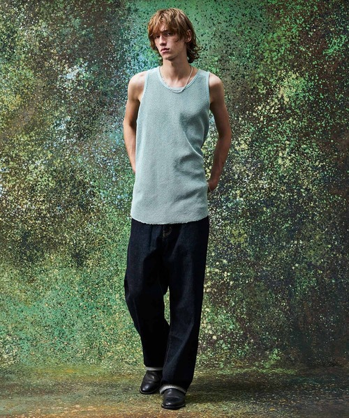 MSML(エムエスエムエル)の「MESH TANKTOP(タンクトップ・メンズ・ライトブルー/ブラック・XL/L/M/S)」の5枚目の写真