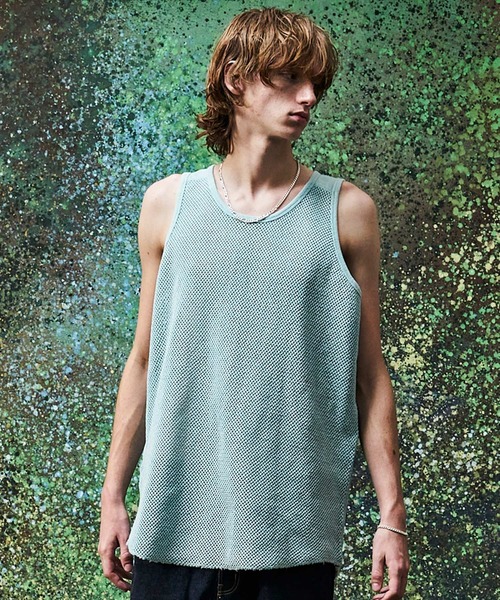 MSML(エムエスエムエル)の「MESH TANKTOP(タンクトップ・メンズ・ライトブルー/ブラック・XL/L/M/S)」の3枚目の写真