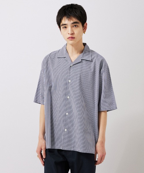 JOURNAL STANDARD(ジャーナルスタンダード)の「【ZOZO限定】ギンガムチェック オーバーサイズショートスリーブシャツ(シャツ/ブラウス・メンズ・ネイビー/ブラック/グレー/ダークブルー・S/XS/XL/L/M)」の3枚目の写真