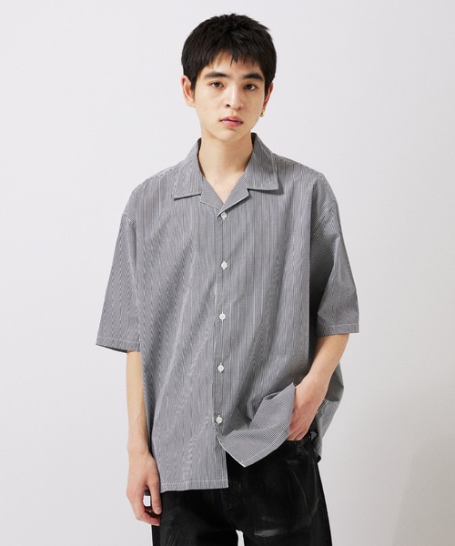 JOURNAL STANDARD(ジャーナルスタンダード)の「【ZOZO限定】ギンガムチェック オーバーサイズショートスリーブシャツ(シャツ/ブラウス・メンズ・ネイビー/ブラック/グレー/ダークブルー・S/XS/XL/L/M)」の1枚目の写真