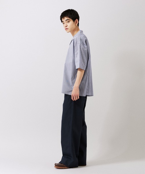 JOURNAL STANDARD(ジャーナルスタンダード)の「【ZOZO限定】ギンガムチェック オーバーサイズショートスリーブシャツ(シャツ/ブラウス・メンズ・ネイビー/ブラック/グレー/ダークブルー・S/XS/XL/L/M)」の21枚目の写真