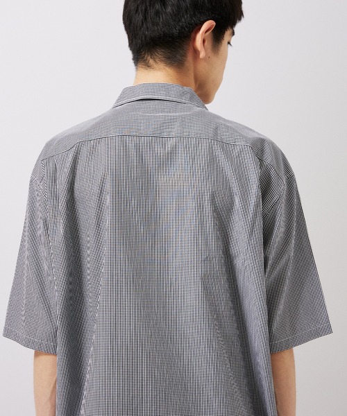 JOURNAL STANDARD(ジャーナルスタンダード)の「【ZOZO限定】ギンガムチェック オーバーサイズショートスリーブシャツ(シャツ/ブラウス・メンズ・ネイビー/ブラック/グレー/ダークブルー・S/XS/XL/L/M)」の14枚目の写真