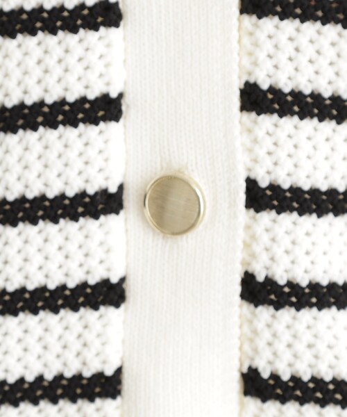 THE SHOP TK （ザ ショップ ティーケー ）の「布帛ドッキングメッシュカーデ（カーディガン/ボレロ・レディース・ブラック/ホワイト系5・12/13）」の19枚目の写真