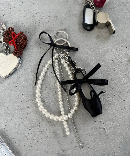 Me%（ミィパーセント）の「バレエシューズキーチャーム　291984（キーホルダー・レディース・ブルー系その他/オフホワイト/ブラック・FREE）」の9枚目の写真