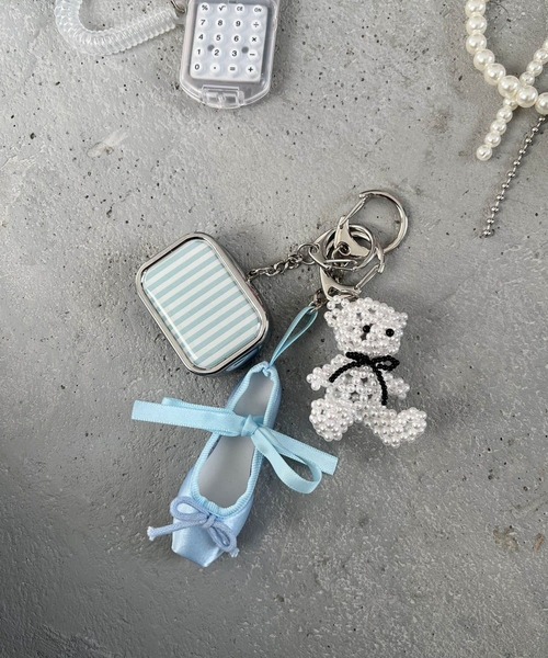 Me%（ミィパーセント）の「バレエシューズキーチャーム　291984（キーホルダー・レディース・ブルー系その他/オフホワイト/ブラック・FREE）」の12枚目の写真