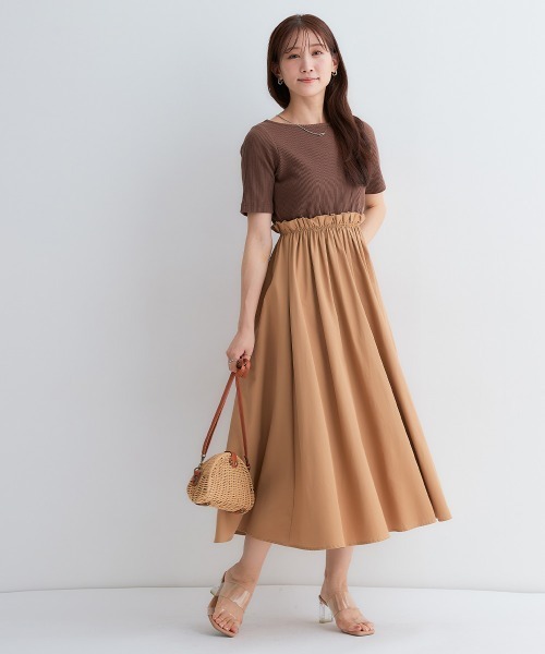 美品 PRADA フルジップフレアワンピース ベージュ サイズ40*SC1335 刺繍ドット フレアワンピース｜JENNE(ジェンヌ)公式通販：パリ