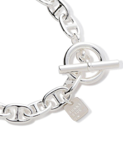 on the sunny side of the street(オンザサニーサイドオブザストリート)の「on the sunny side of the street(オン ザ サニーサイド オブ ザ ストリート) Anchor Chain Bracelet(ブレスレット・メンズ・ホワイト/シルバー・M/XL/L)」の5枚目の写真