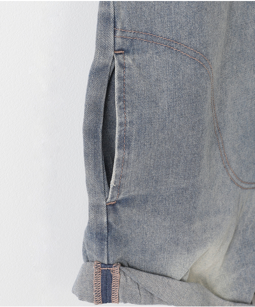 One Tea spoon（ワンティースプーン）の「ONE TEA SPOON /ワンティースプーン ISLAND BLUE PROPHECY DENIMオールインワン（つなぎ/オールインワン・レディース・ブルー・FREE）」の11枚目の写真
