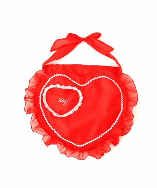 HEY!MrsROSE（ヘイミセスローズ）の「HEY! Mrs ROSE(ヘイ！ミセスローズ)Apron  BAG（ショルダーバッグ・レディース・ホワイト/レッド・FREE）」の16枚目の写真