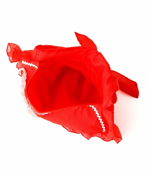 HEY!MrsROSE（ヘイミセスローズ）の「HEY! Mrs ROSE(ヘイ！ミセスローズ)Apron  BAG（ショルダーバッグ・レディース・ホワイト/レッド・FREE）」の20枚目の写真