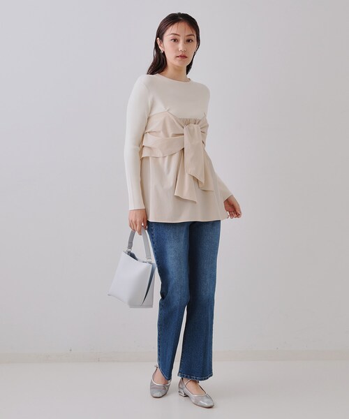 OPAQUE.CLIP（オペークドットクリップ）の「【2WAY】バイカラーワンハンドルミニショルダーバッグ（ショルダーバッグ・レディース・ピンク系9/ライトグレー系4/ブラック系4・00）」の6枚目の写真