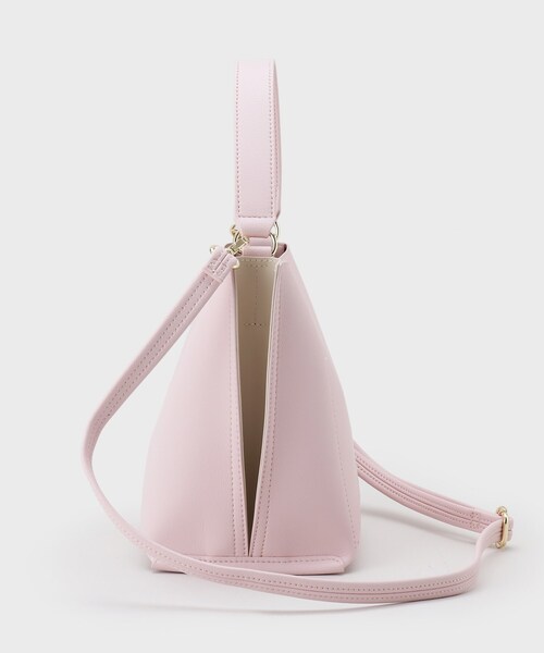 OPAQUE.CLIP（オペークドットクリップ）の「【2WAY】バイカラーワンハンドルミニショルダーバッグ（ショルダーバッグ・レディース・ピンク系9/ライトグレー系4/ブラック系4・00）」の16枚目の写真