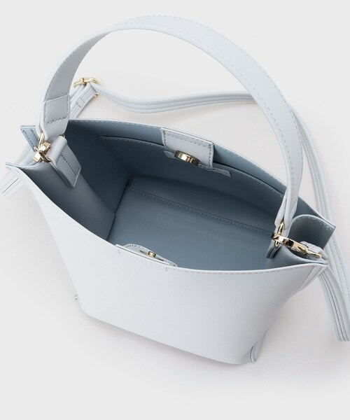 OPAQUE.CLIP（オペークドットクリップ）の「【2WAY】バイカラーワンハンドルミニショルダーバッグ（ショルダーバッグ・レディース・ピンク系9/ライトグレー系4/ブラック系4・00）」の18枚目の写真