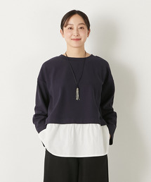 【レイヤード風ドッキングプルオーバー】