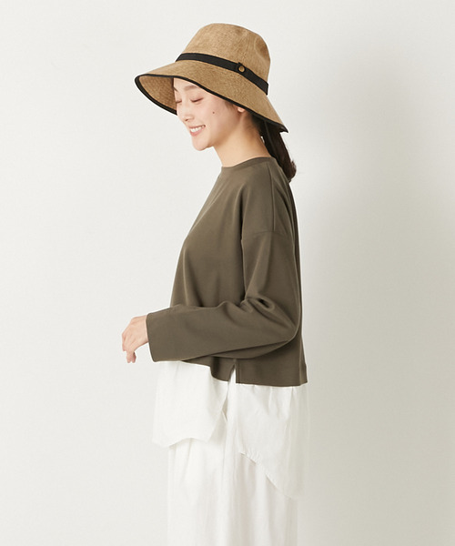 MELROSE claire(メルローズ クレール)の「【レイヤード風ドッキングプルオーバー】(Tシャツ/カットソー・レディース・ネイビー/カーキ/グレー・FREE)」の12枚目の写真