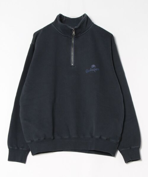Quiksilver(クイックシルバー)の「PALM SCRIPT HALF ZIP/クイックシルバーヴィンテージライクハーフジップスタンドカラースウェット(スウェット・メンズ・ブラック/ブラウン/ネイビー・LARGE/MEDIUM/X-LARGE/SMALL)」の14枚目の写真