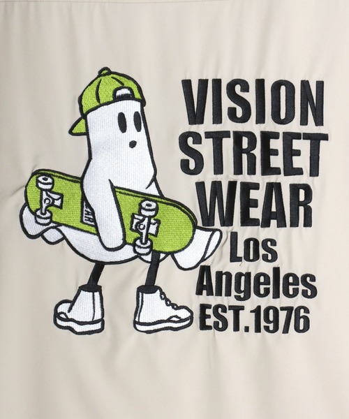 VISION STREET WEAR(ヴィジョンストリートウェア)の「VISION STREET WEAR/ヴィジョンストリートウェア オーバーサイズ バックプリント ロゴ ワンポイント刺繍 オープンカラー 半袖シャツ/レディース メンズ(シャツ/ブラウス・メンズ・ブラック/アイボリー・LL/L/M)」の17枚目の写真