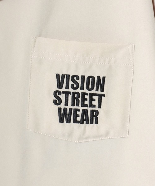 VISION STREET WEAR(ヴィジョンストリートウェア)の「VISION STREET WEAR/ヴィジョンストリートウェア オーバーサイズ バックプリント ロゴ ワンポイント刺繍 オープンカラー 半袖シャツ/レディース メンズ(シャツ/ブラウス・メンズ・ブラック/アイボリー・LL/L/M)」の12枚目の写真