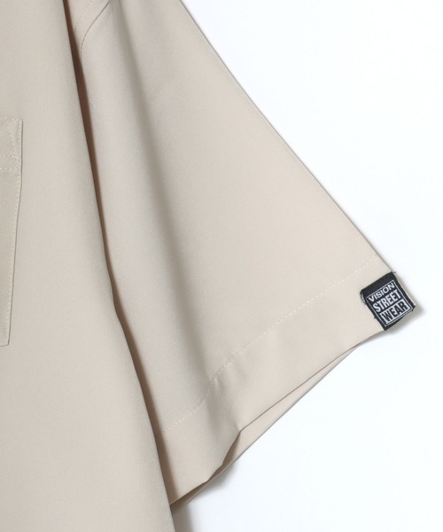 VISION STREET WEAR(ヴィジョンストリートウェア)の「VISION STREET WEAR/ヴィジョンストリートウェア オーバーサイズ バックプリント ロゴ ワンポイント刺繍 オープンカラー 半袖シャツ/レディース メンズ(シャツ/ブラウス・メンズ・ブラック/アイボリー・LL/L/M)」の13枚目の写真