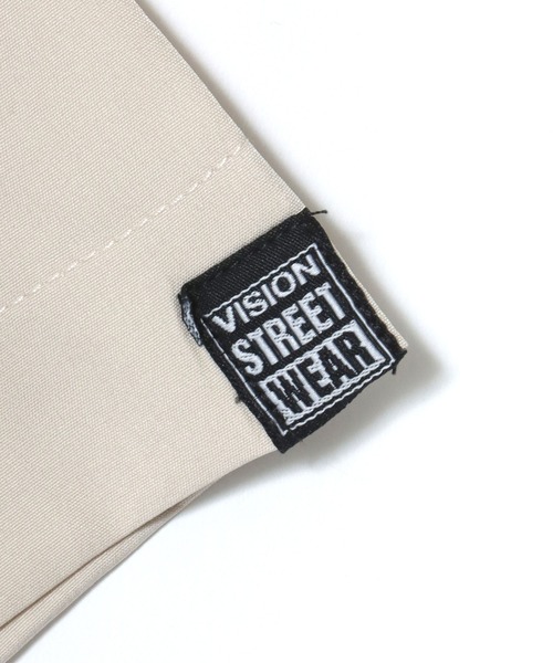 VISION STREET WEAR(ヴィジョンストリートウェア)の「VISION STREET WEAR/ヴィジョンストリートウェア オーバーサイズ バックプリント ロゴ ワンポイント刺繍 オープンカラー 半袖シャツ/レディース メンズ(シャツ/ブラウス・メンズ・ブラック/アイボリー・LL/L/M)」の14枚目の写真