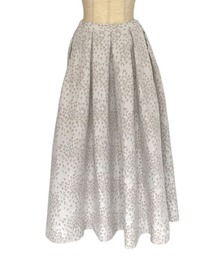 taffeta jacquard long skirt