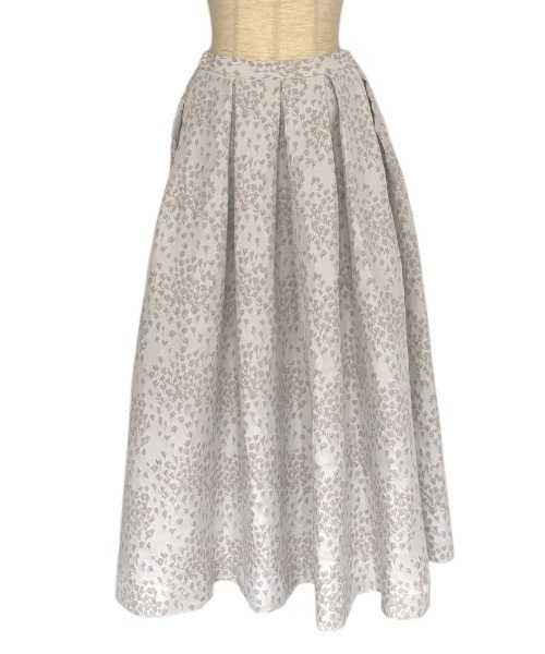 HONEY MI HONEY（ハニーミーハニー）の「taffeta jacquard long skirt（スカート・レディース・オフホワイト/ピンク/ブラック・FREE）」の3枚目の写真