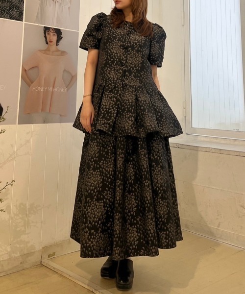 セール】taffeta jacquard long skirt（スカート）｜HONEY MI