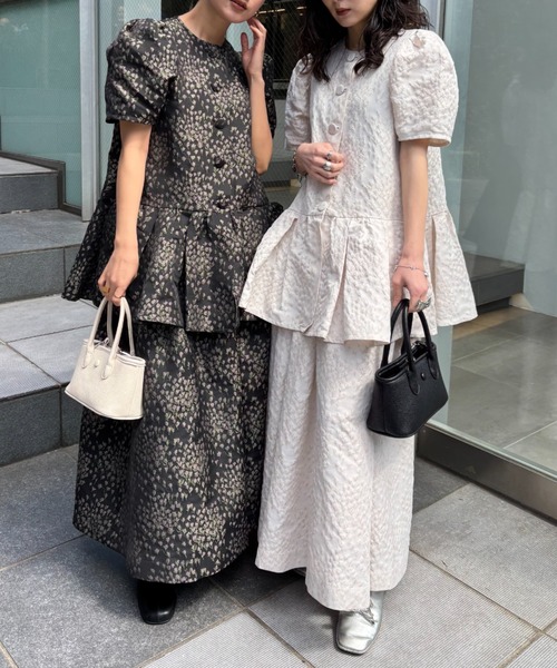 セール】taffeta jacquard long skirt(スカート)|HONEY MI セール】taffeta jacquard long skirt(スカート)|HONEY MI