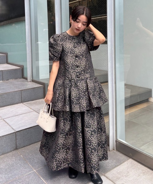 セール】taffeta jacquard long skirt（スカート）｜HONEY MI