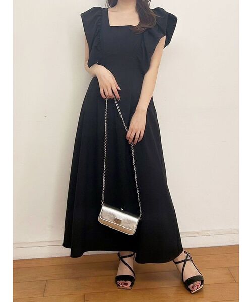 MERCURYDUO(マーキュリーデュオ)の「リネンライクバックレースアップワンピース(ワンピース・レディース・ミント/アイボリー/ブラック・SMALL/MEDIUM)」の1枚目の写真