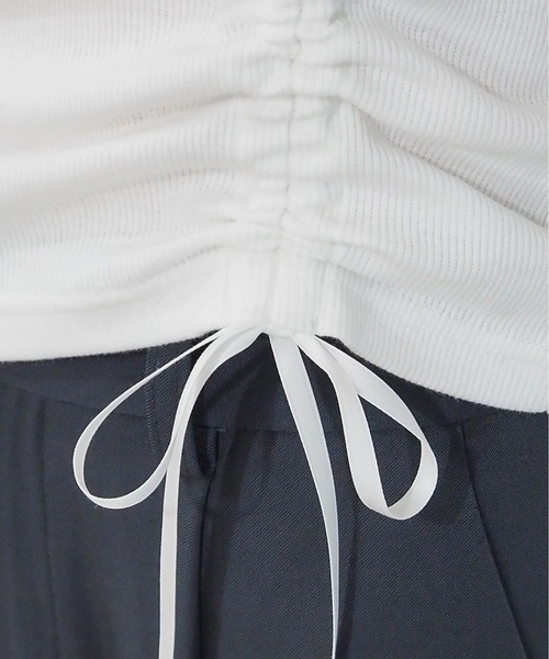 tiptop(ティップトップ)の「テレコカップ付きドロストキャミソール(キャミソール・レディース・ブラック/イエロー/オフホワイト/ピンク・FREE)」の5枚目の写真