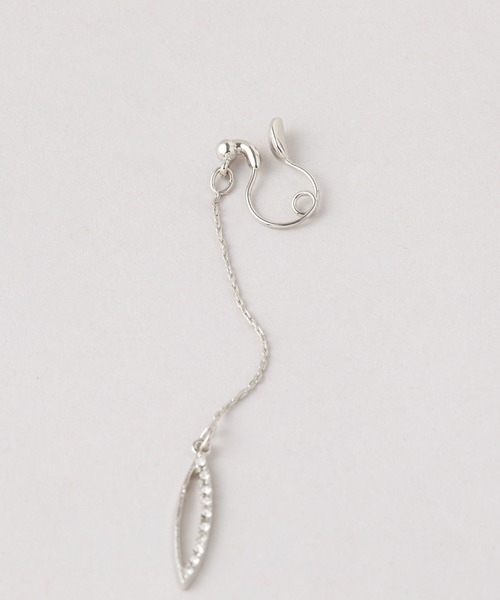 CALIN STANDARD(カリンスタンダード)の「◆金属アレルギー対応◆◆made in japan◆【痛くない】【落ちにくい】【ストレスフリーな着け心地】マーキスビジュー ループフィットイヤリング(イヤリング・レディース・ゴールド/シルバー・FREE)」の8枚目の写真