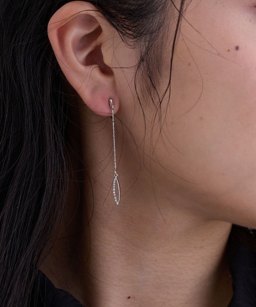CALIN STANDARD(カリンスタンダード)の「◆金属アレルギー対応◆◆made in japan◆【痛くない】【落ちにくい】【ストレスフリーな着け心地】マーキスビジュー ループフィットイヤリング(イヤリング・レディース・ゴールド/シルバー・FREE)」の11枚目の写真