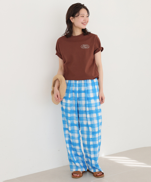 SLOBE IENA(スローブイエナ)の「ROAD TRIP ロゴプリントTEE(Tシャツ/カットソー・レディース・ブルー/アイボリー/ブラウン・FREE)」の21枚目の写真