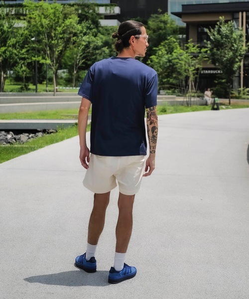 SPALDING(スポルディング)の「【SPALDING/スポルディング】Tシャツ パームツリー ポケット プリント/吸水速乾UVカット半袖tシャツ(Tシャツ/カットソー・メンズ・ネイビー/ホワイト・MEDIUM/LARGE/X-LARGE)」の13枚目の写真