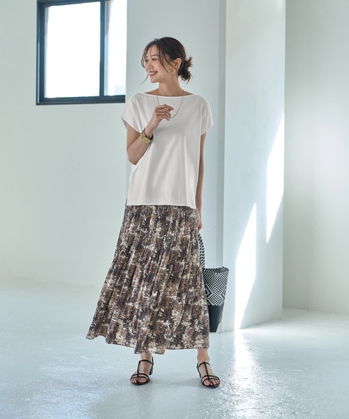 STYLE DELI（スタイルデリ）の「カラーMIX柄フェードアウトプリーツスカート（スカート・レディース・ブルー系その他/ブラック系その他・SMALL/MEDIUM）」の14枚目の写真