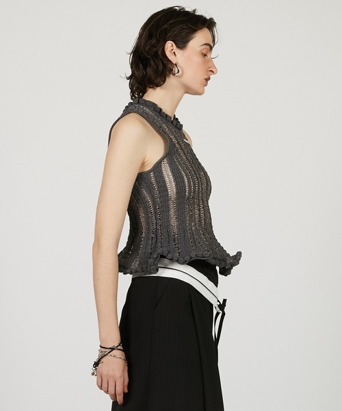 プランクプロジェクト　バルーンヘムニットキャミ セール】バルーンヘムニットキャミ / Balloon Hem Knit Cami
