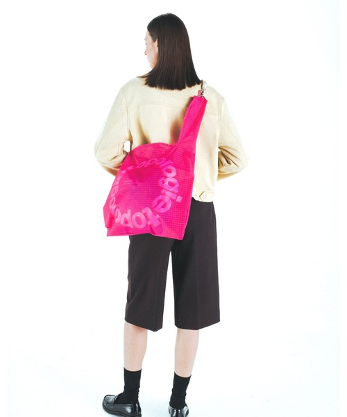 Topologie（トポロジー）の「Konbini Bag コンビニバッグ【バッグ単体】（エコバッグ/サブバッグ・レディース・シルバー/ゴールド/ブラック/ダークグリーン/シルバー系その他/ダークブルー/ピンク/オレンジ・ONE SIZE）」の17枚目の写真
