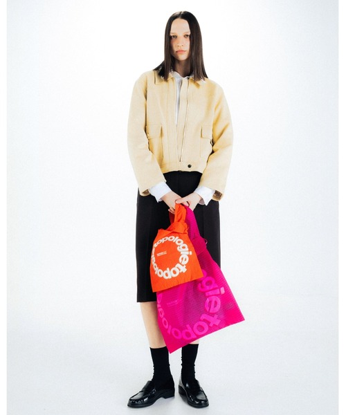 Topologie（トポロジー）の「Konbini Bag コンビニバッグ【バッグ単体】（エコバッグ/サブバッグ・レディース・シルバー/ゴールド/ブラック/ダークグリーン/シルバー系その他/ダークブルー/ピンク/オレンジ・ONE SIZE）」の18枚目の写真